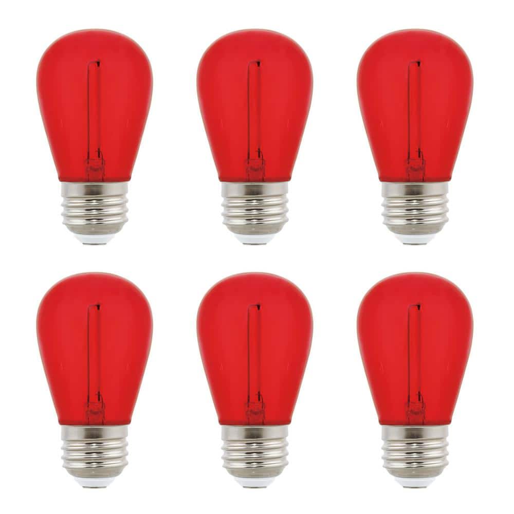 Westinghouse 40-Watt Equivalent S14 Red E26 Edison Filament