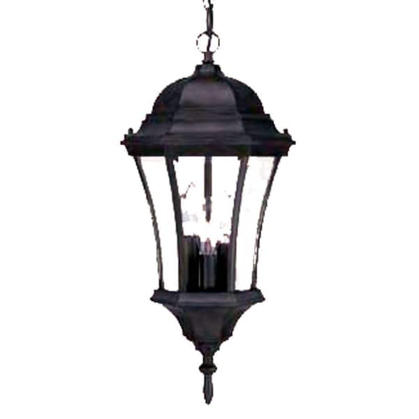 Acclaim Lighting Brynmawr Collection 3-Light Outdoor Matte Black Hanging Lantern Light Fixture