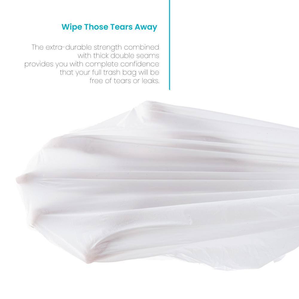 Fresh Scented 8 Gallon Drawstring Trash Bags, 60 Pack