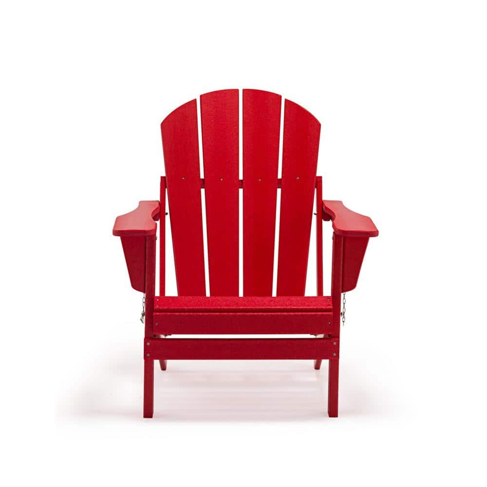 SERGA Red Plastic Folding Outdoor Adirondack Chair W2020HOS RE The   Plastic Adirondack Chairs W2020hos Re 64 1000 