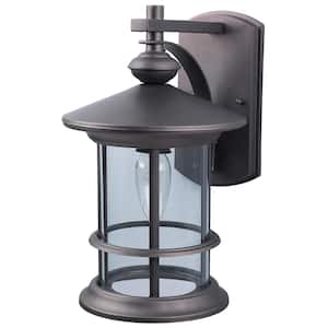 Treehouse 1-Light Oil Rubbed Bronze Outdoor Wall Lantern Sconce
