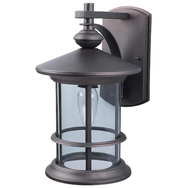 CANARM Treehouse 1-Light Oil Rubbed Bronze Outdoor Wall Lantern Sconce