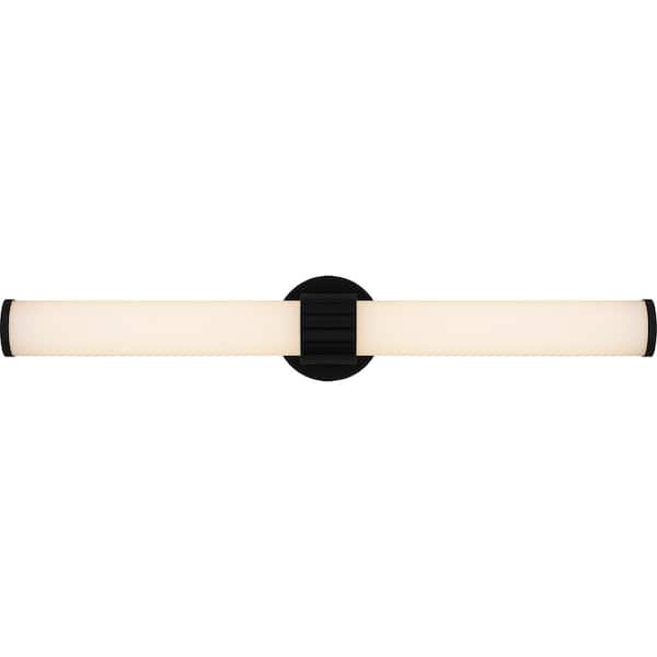 Quoizel Kaye 28 in. 1 Light Matte Black Vanity Light Bar