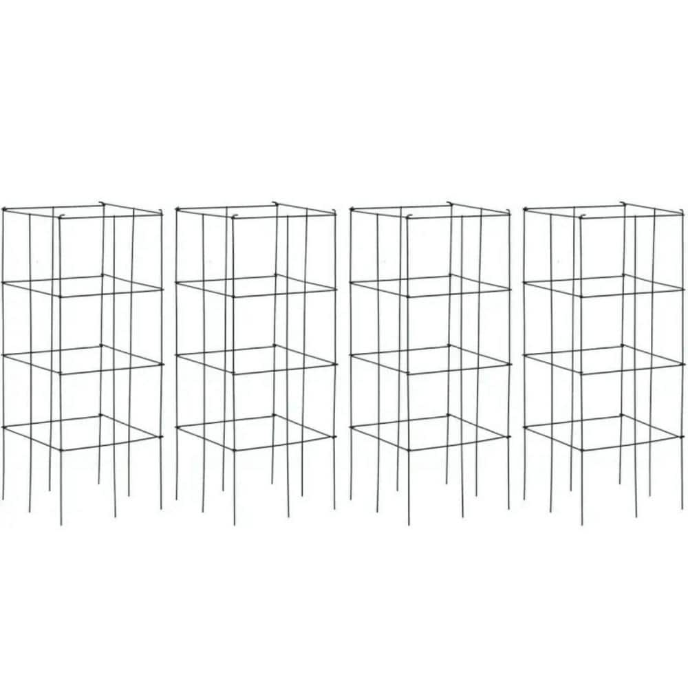 Fir Wood 4 Pack Garden Trellis for Climbing Plants for Flower Vegetable-16