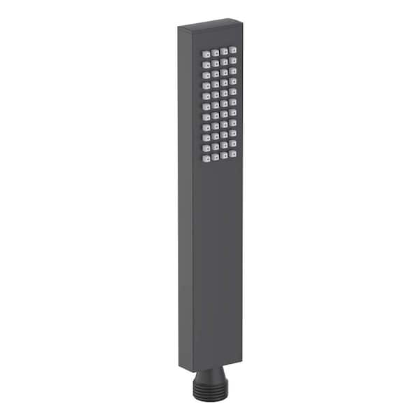 Cube 1-Spray Wall Mount Handheld Shower Head 1.75 GPM in Matte Black