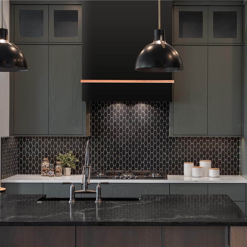 Akicon 30" Black Stainless Steel Wall Mount Range Hood