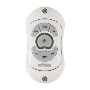 3-Speed Hand Held Ceiling Fan Remote Control, White
