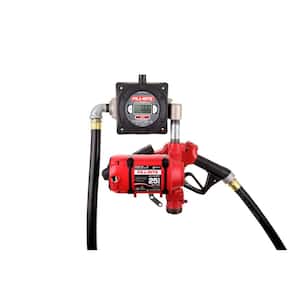 120-Volt 25 GPM 1/3 HP Continuous Duty Fuel Transfer Pump w/ Standard Accessories and Pulse Output Meter (Bung Mounted)