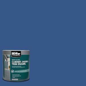1 qt. #S-G-590 Southern Blue Semi-Gloss Enamel Interior/Exterior Cabinet, Door & Trim Paint
