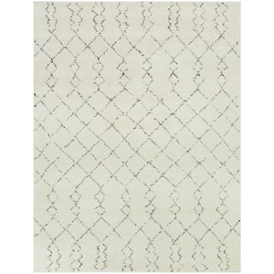Reeves Cream/Black 8 ft. x 10 ft. Moroccan Area Rug