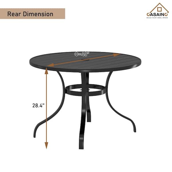 40 Inch High Top Round Outdoor Table 40 Steel Round Outdoor Patio