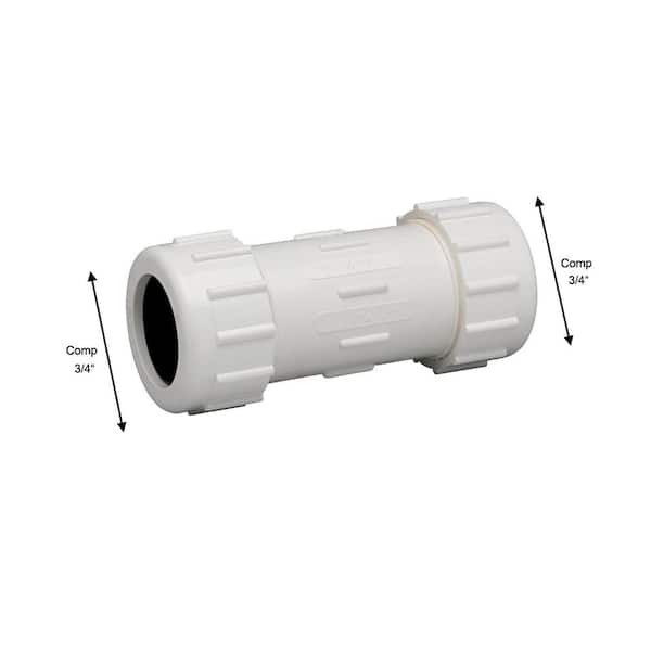 Homewerks Worldwide 3/4 in. PVC Compression Coupling 511-43-34-34H - The Home  Depot