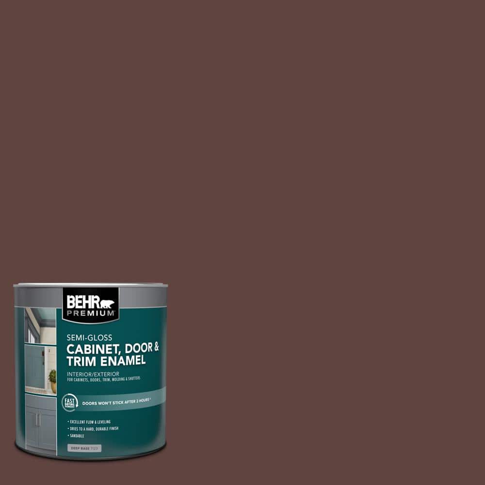 1 qt. #MQ1-54 Death By Chocolate Semi-Gloss Enamel Interior/Exterior Cabine
