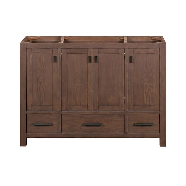 Modero 48 in. Bath Vanity Cabinet without Top in Mocha Oak Assembled
