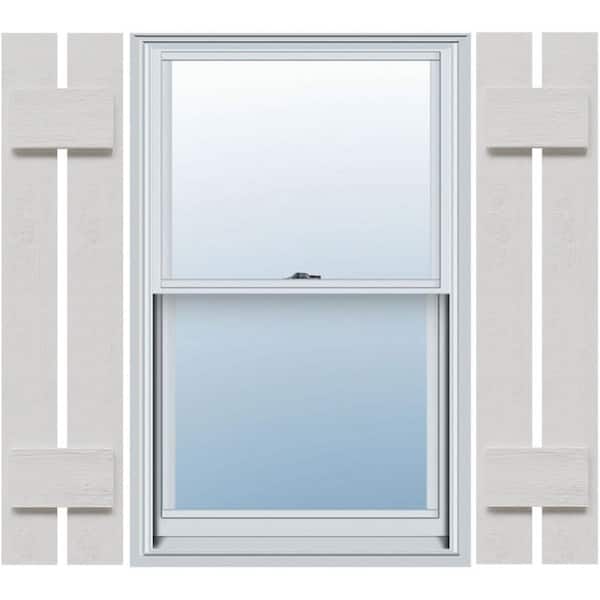 Ekena Millwork Timberthane 11.25 in. W x 38 in. H Spaced (Two Board) Board and Batten Shutters
