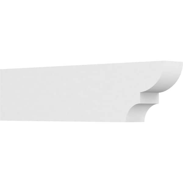 Ekena Millwork 3 in. x 6 in. x 24 in. Ridgewood PVC Rafter Tail Brace