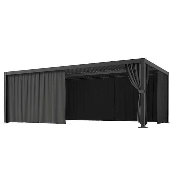 WNP 12 ft. x 20 ft. Universal Outdoor Privacy Curtains, Gazebo
