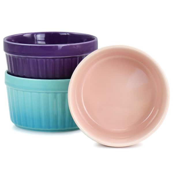 Cook with Color Plastic Mixing Bowls with Lids - 12 Piece Nesting Bowls Set  includes 6 Prep Bowls and 6 Lids, Microwave Safe Mixing Bowl Set (Blue  Ombre) 