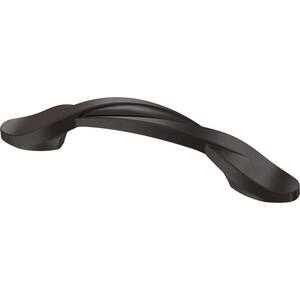 Essentials Twisted Arch 3 in. (76mm) Center-to-Center Dark Oil Rubbed Bronze Drawer Pull (25-Pack)