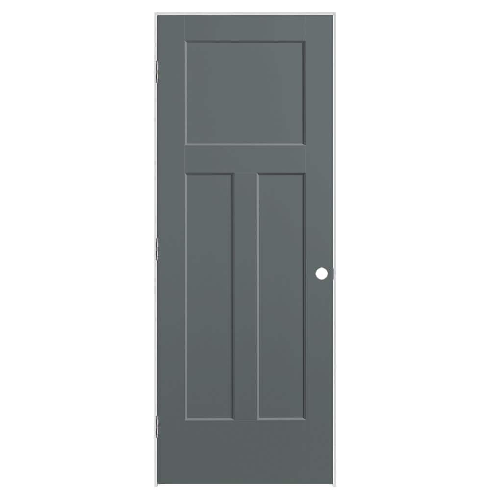 30 in. x 80 in. 3-Panel Winslow Right-Hand Hollow Core Cordite Molded Composite Single Prehung Interior Door price history on PriceWatchPro