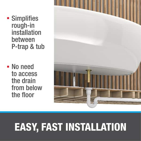 PVC Freestanding Tub Drain Kit