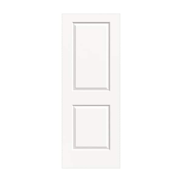 JELD-WEN 28 in. x 80 in. Cambridge White Painted Smooth Solid Core Molded Composite MDF Interior Door Slab
