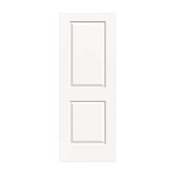 JELD-WEN 30 in. x 80 in. Carrara 2 Panel No Bore Solid Core White Painted Molded Composite Interior Door Slab