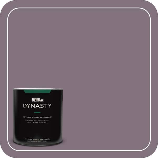 BEHR DYNASTY 1 qt. #690F-6 Wine Frost Semi-Gloss Enamel Interior Stain-Blocking Paint & Primer