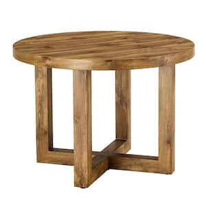 Brown Wood 29.9 in. H Outdoor Dining Table