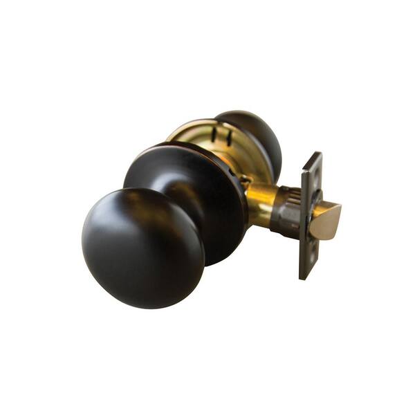 Design House Canton Oil Rubbed Bronze Passage Hall/Closet Door Knob with Universal 6-Way Latch