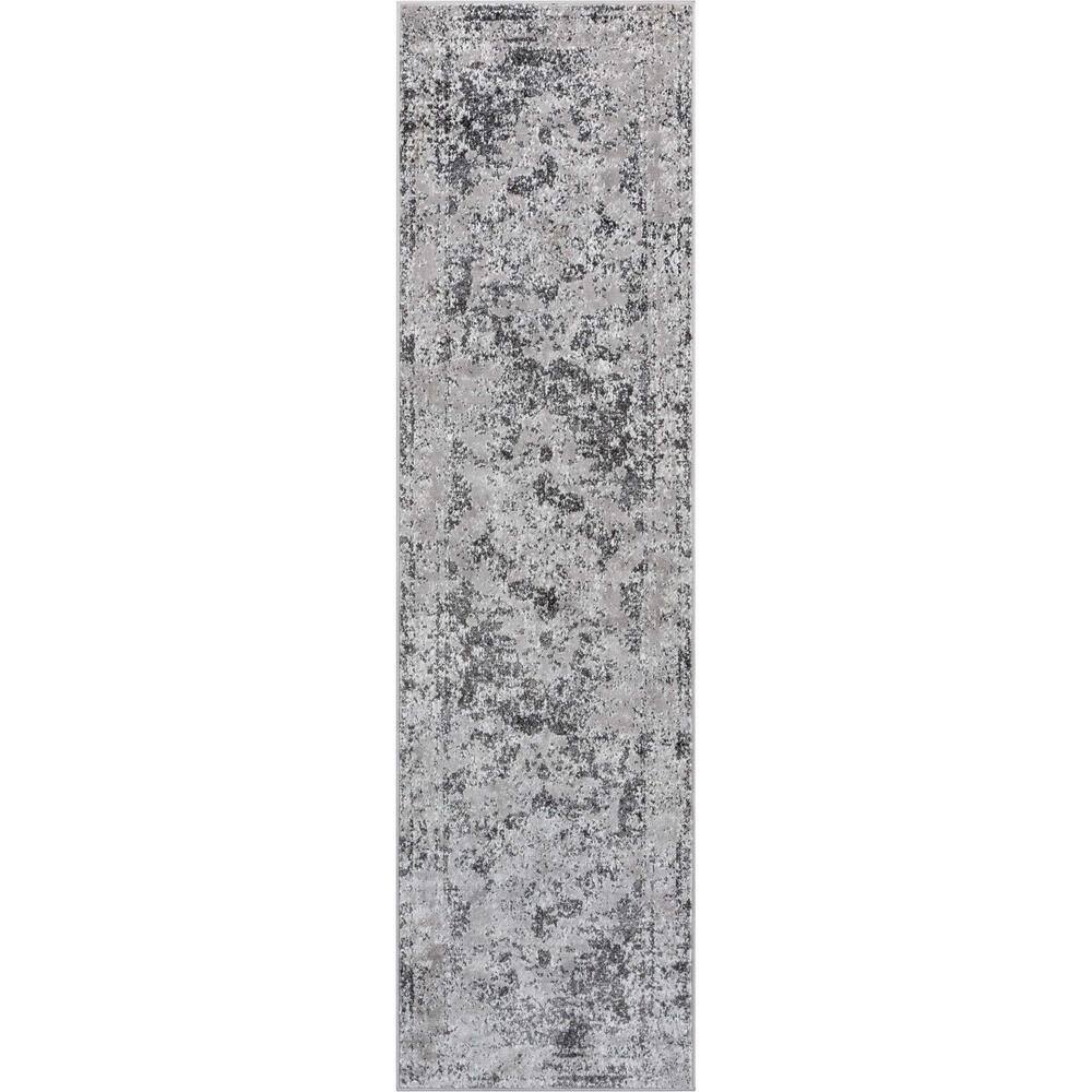 Zazzle Patras Vintage Oriental Floral Grey 2 ft. 7 in. x 9 ft. 10 in. Runner Area Rug price history on PriceWatchPro