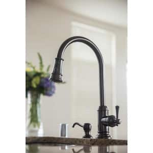 Ironwood Single-Handle Pull-Down Sprayer Kitchen Faucet in Brushed Bronze