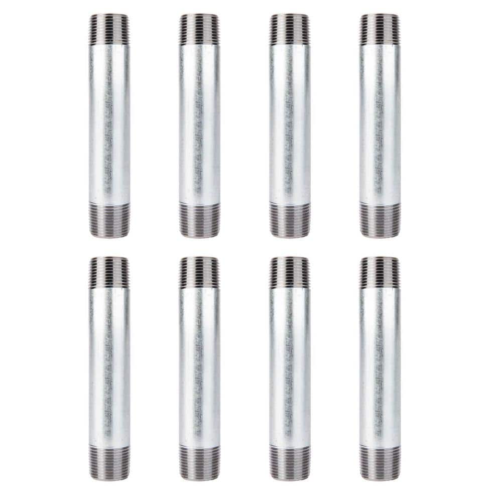 3/4 in. x 5-1/2 in. Galvanized Steel Nipple (8-Pack) price history on PriceWatchPro