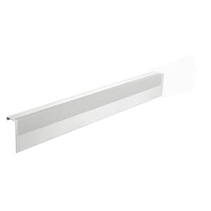 Basic Series 4 ft. Galvanized Steel Easy Slip-On Baseboard Heater Cover in White