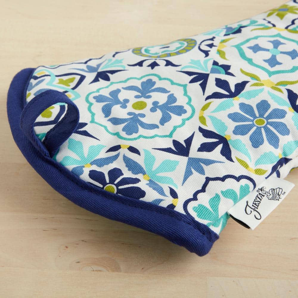 Fiesta Blue Boho-Chic Heat Protective Pot Holder Set