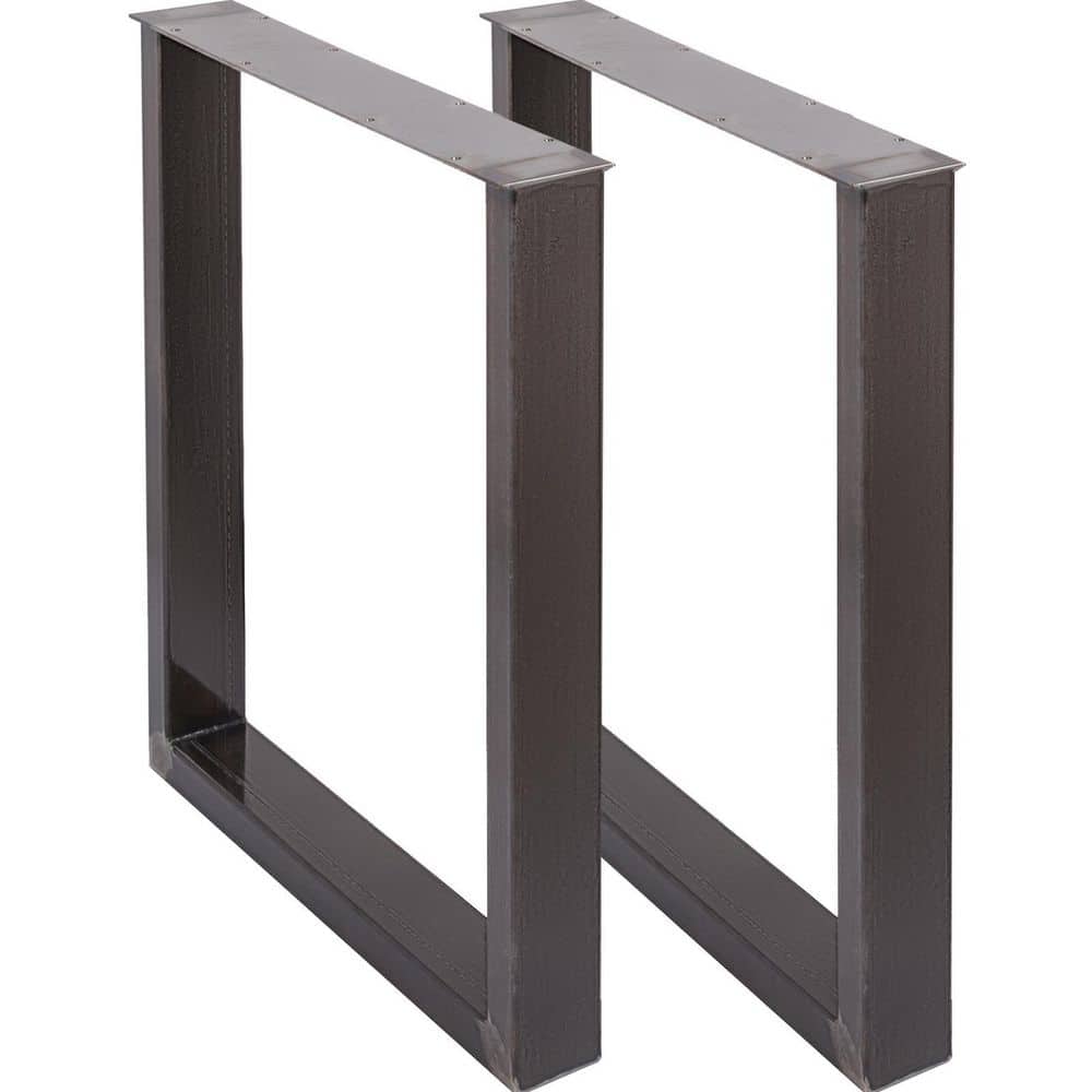 Set of 2 Steel Table Legs, 28 in. H 23 in. W Dining Table Legs, 3.1 in. Square Box Section Square Table Legs 2025 update price history on PriceWatchPro