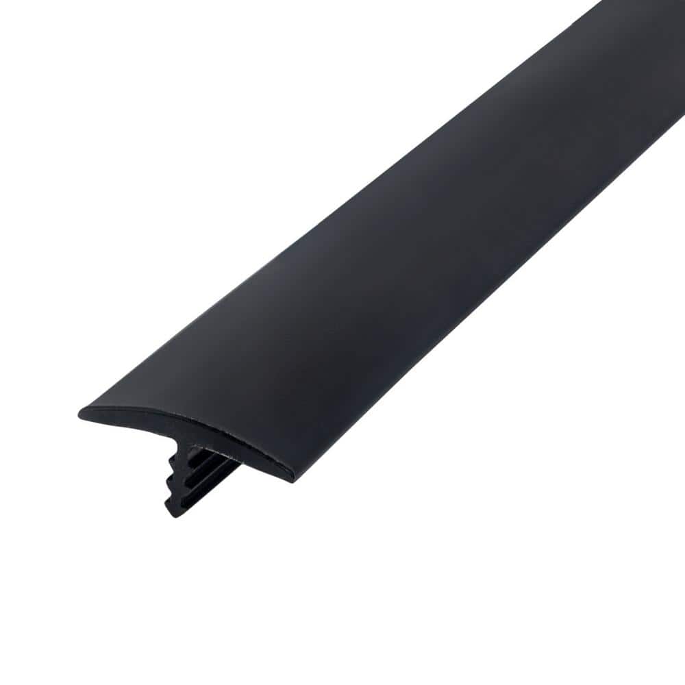 7/8 in. Black Polyethylene Center Barb Hobbyist Pack Bumper Tee Moulding Ed