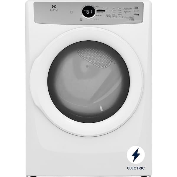 8 cu. ft. Electric Dryer Front Load in White