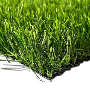 6 ft. x 12 ft. Green Artificial Grass Carpet 1.18 in. for Outdoor Garden Landscape Balcony Dog Grass Rug