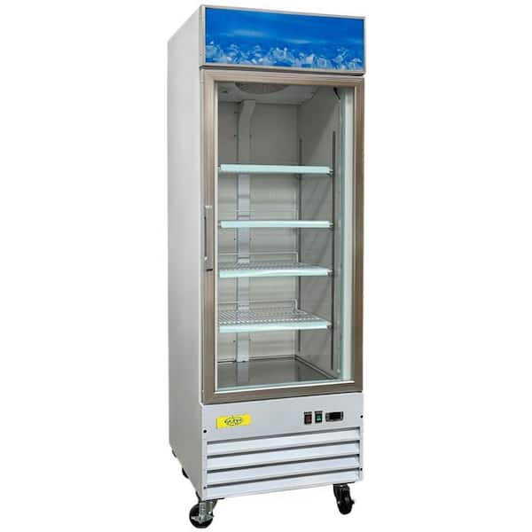 28 in. 13 cu. ft. NSF One Glass Door Freezer ED368M White