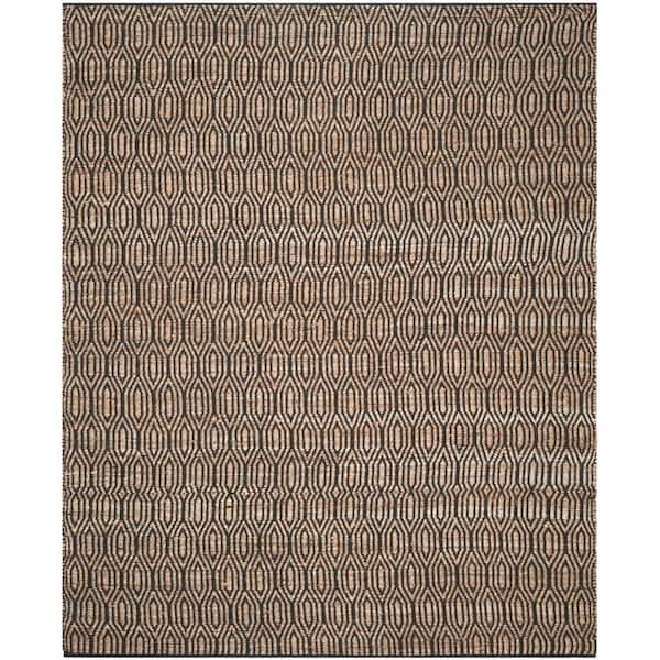 SAFAVIEH Cape Cod Black/Natural 8 ft. x 10 ft. Geometric Area Rug