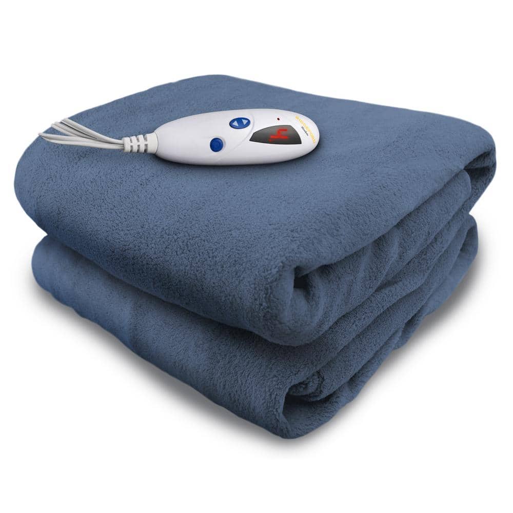 micro plush heated throw