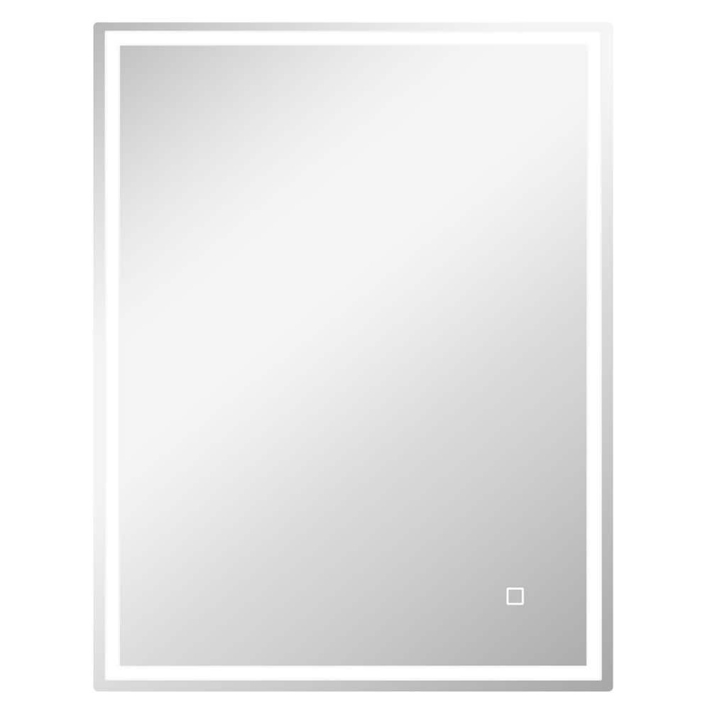 Framed 27.5 in. x 33.5 in. LED Bathroom Mirror with Lights, Floating Square Vanity Mirror with 3 Colors, Plug-In price history on PriceWatchPro