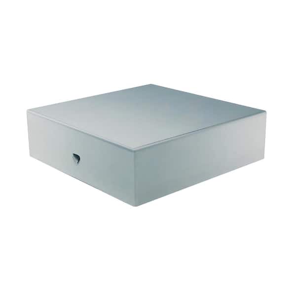 Eazy-Cap 4 in. x 4 in. Stainless Steel Modern Low-Profile Flat Top Post Cap (Pack of 24)
