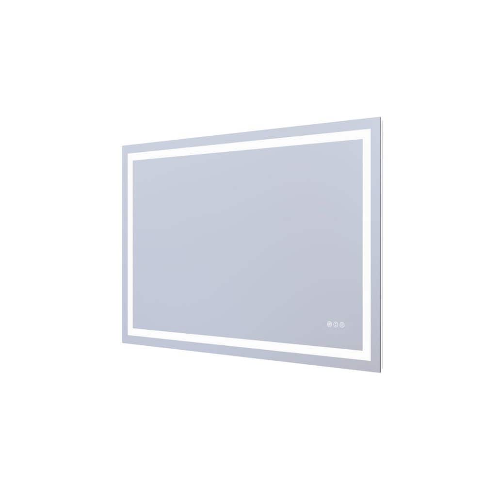 48 in. W x 32 in. H Rectangular Frameless Wall Bathroom Vanity Mirror with Backlit Front Light, Dimmable price history on PriceWatchPro