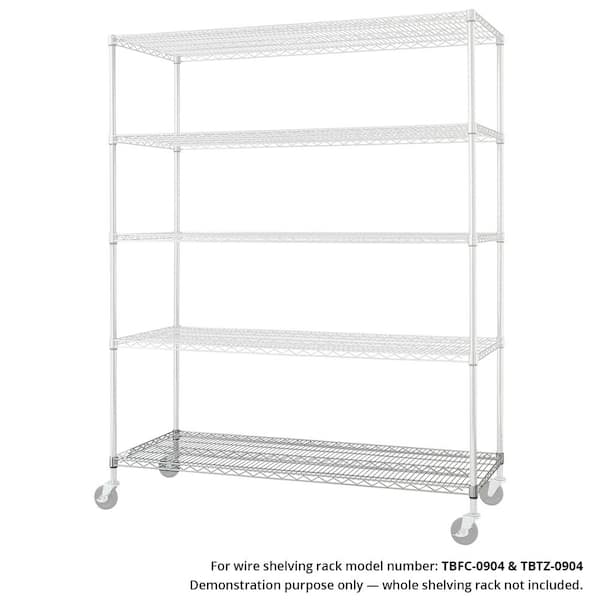 Individual Chrome Nsf Wire Shelf, Slip Sleeves For Wire Shelving