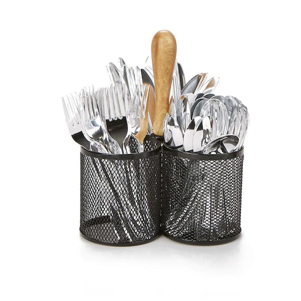 24 x Galvanised Metal Serving Buckets/Cutlery Caddies