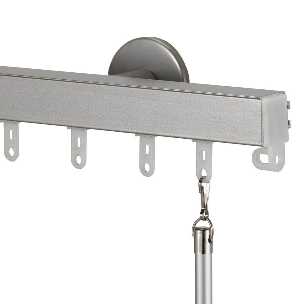 Nexgen Pro 108 in. Non-Adjustable Traverse Window Curtain Rod Set in Silver price history on PriceWatchPro