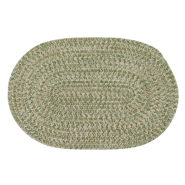 Colonial Mills Old Farm Moss 8 ft. x 10 ft. Tweed Indoor/Outdoor Oval Area  Rug OL62R096X120 - The Home Depot