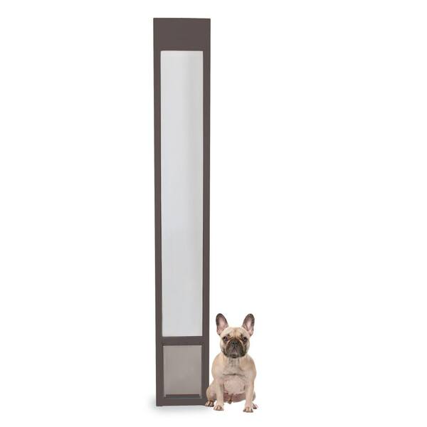 PetSafe 8-1/4 in. x 13-3/16 in. Medium Bronze Freedom Patio Panel (76 in. to 81 in.) Pet Door